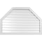 Ekena Millwork Octagonal Top Surface Mount PVC Gable Vent w/ 2"W x 1-1/2"P Brickmould Frame, 42"W x 28"H GVPOT42X2802SF - alternate 1